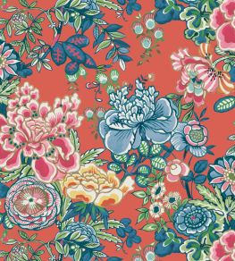 Peony Garden Wallpaper by Thibaut Coral