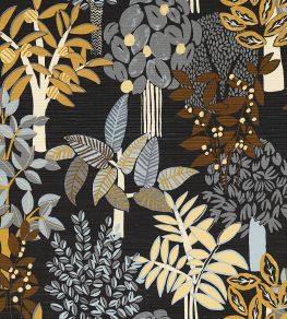 Peradeniya Wallpaper by Casamance Noir/Acier