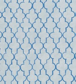 Pergola Trellis Wallpaper by Designers Guild Cobalt