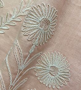 Persian Daisy Fabric by Ian Sanderson Ballet Pink