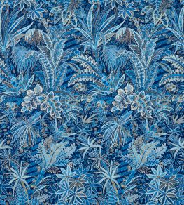 Persian Voyage in Majorelle Fabric by Liberty Lapis Stone
