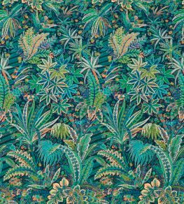 Persian Voyage in Majorelle Fabric by Liberty Palm Green