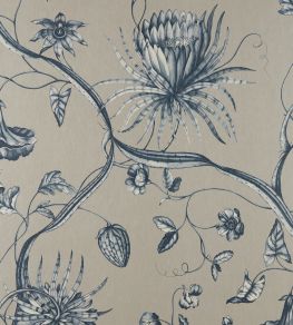 Phaedra Wallpaper by Zoffany Prussian Blue