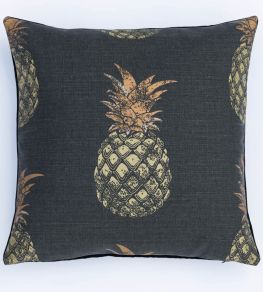 Pineapple Cushion 45 x 45cm by Barneby Gates Gold On Charcoal