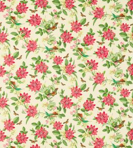 Pink Lotus Fabric by Clarke & Clarke Ivory