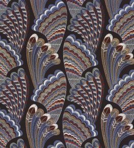 Piuma Fabric by Camengo Aubergine