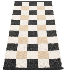 Pix Rug by Pappelina Black/Vanilla/Beige