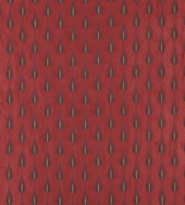 Plato Fabric by Jane Churchill Red/Gold