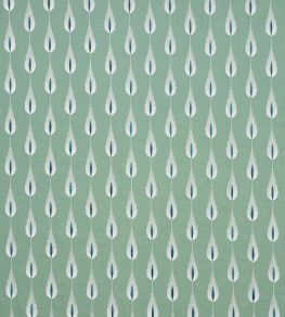 Plato Linen Fabric by Jane Churchill Teal