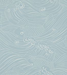 Plenty More Fish Wallpaper by Langelid Von Bromssen Ocean Blue