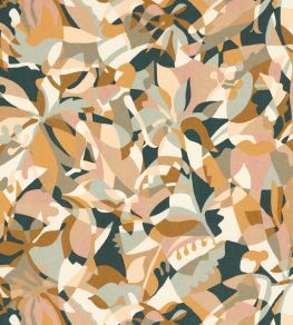 Plongeon Wallpaper by Casamance Celadon/Ambre