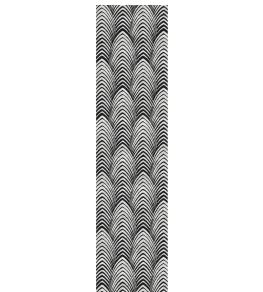 Plumage Runner Rug by Wendy Morrison Black