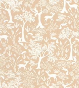 Poetic Forest Wallpaper by Casadeco Beige Camel