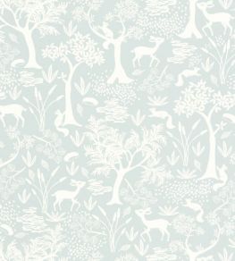 Poetic Forest Wallpaper by Casadeco Bleu Ciel