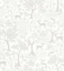 Poetic Forest Wallpaper by Casadeco Gris Duvet