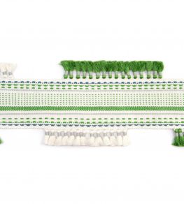 Pom Parade Border Trimming by Christopher Farr Cloth Green