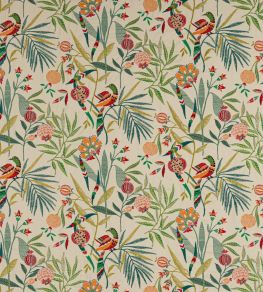Pomegranate Tree Fabric by Jane Churchill Red/Green