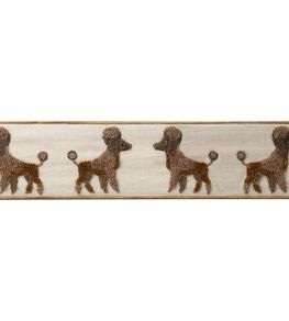 Poodle Boucle Border Trimming by Samuel & Sons Brown