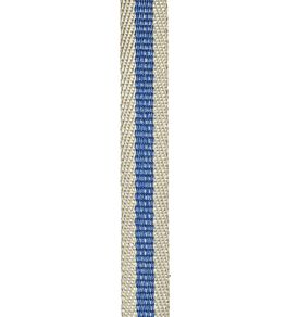 Poole Stripe Braid Trimming by Ian Mankin Cobalt