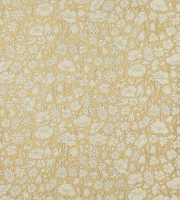Poppy Meadow Wallpaper by Liberty Pewter Gold