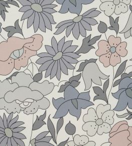 Poppy Meadowfield in Becless Cotton Fabric by Liberty Pewter