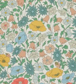 Poppy Meadowfield Fabric by Liberty Lichen