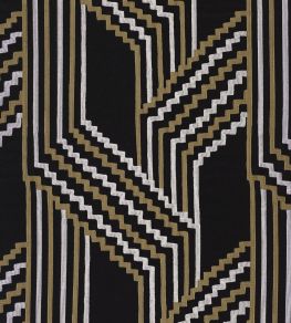 Porte Des Lilas Fabric by Casamance Noir De Lune