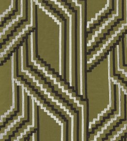 Porte Des Lilas Fabric by Casamance Olive