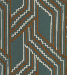 Porte Des Lilas Fabric by Casamance Vert Imperial