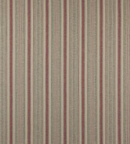 Porth Stripe Fabric by Colefax and Fowler Red/Green