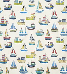 Boat Club Fabric by Prestigious Textiles Cobalt