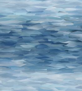 Prism Wallpaper by 1838 Wallcoverings Blue Dusk