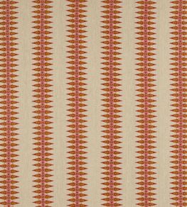 Priya Stripe Fabric by Jane Churchill Red