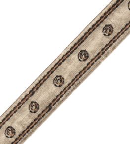 Punto Embroidered Border Trimming by Samuel & Sons Pietra
