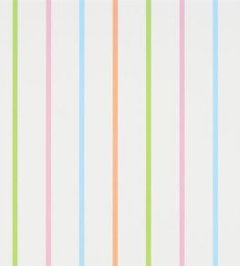 Rainbow Stripe Wallpaper by Designers Guild Aqua