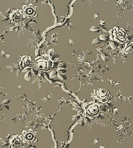 Ashfield Floral Wallpaper by Ralph Lauren Gun Metal