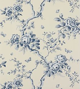 Ashfield Floral Wallpaper by Ralph Lauren Sapphire
