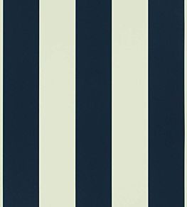 Spalding Stripe Wallpaper by Ralph Lauren Navy
