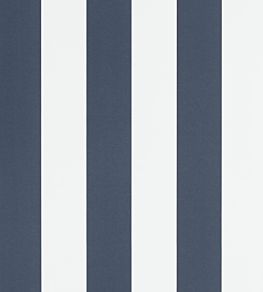 Spalding Stripe Wallpaper by Ralph Lauren Navy/White
