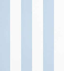 Spalding Stripe Wallpaper by Ralph Lauren Blue/White