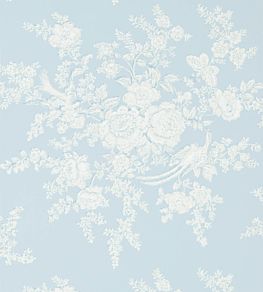 Vintage Dauphine Wallpaper by Ralph Lauren Sky