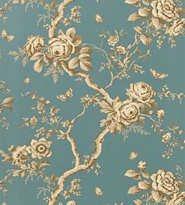 Ashfield Floral Wallpaper by Ralph Lauren Tourmaline
