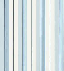 Aiden Stripe Wallpaper by Ralph Lauren Blue/White