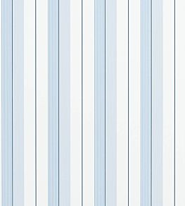 Aiden Stripe Wallpaper by Ralph Lauren Blue/Navy/White