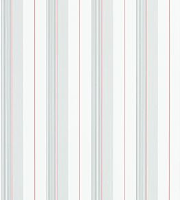 Aiden Stripe Wallpaper by Ralph Lauren Granite/Red