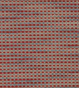 Rattan Fabric by Marvic Indigo/Terracotta