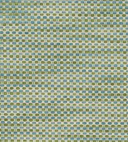 Rattan Fabric by Marvic Vert/Azure