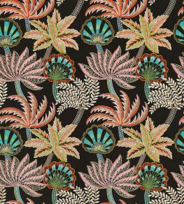 Ravenala Fabric by Osborne & Little Charcoal/Blush