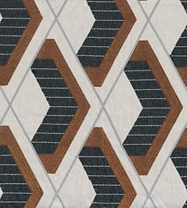 Refuge Fabric by Casamance Brun Tabac