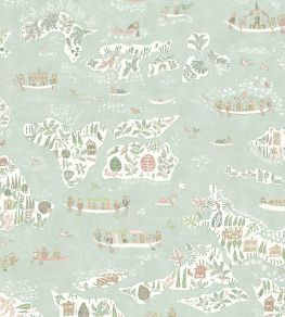 Regatta Fabric by Lewis & Wood Pistachio Rose